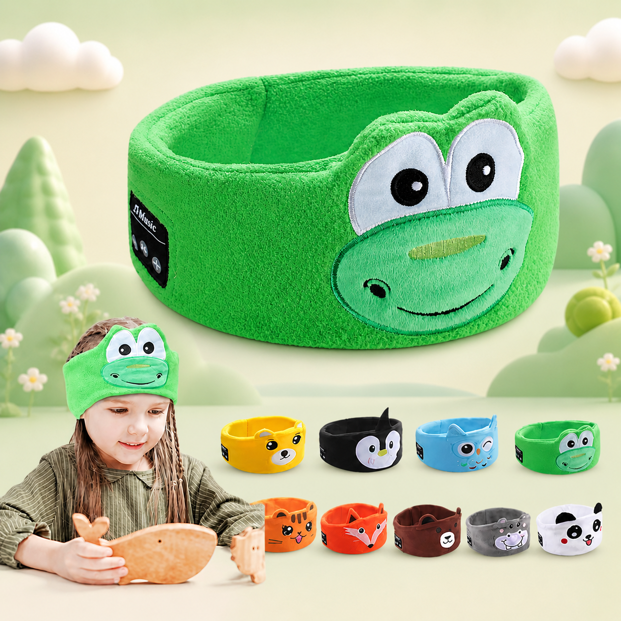 CozyLullaby Headband — all animal designs